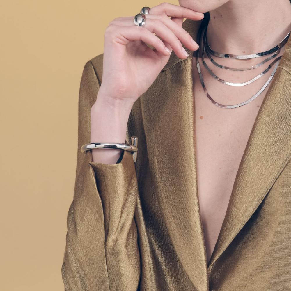 Unoaerre Bracciale in argento rigido | UNOAERRE Gioielli Soddisfazione Garantita