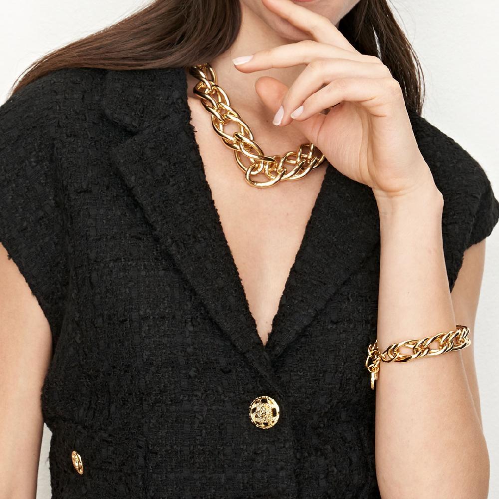 Unoaerre bracciale in bronzo dorato 504575 | UNOAERRE Gioielli Outlet