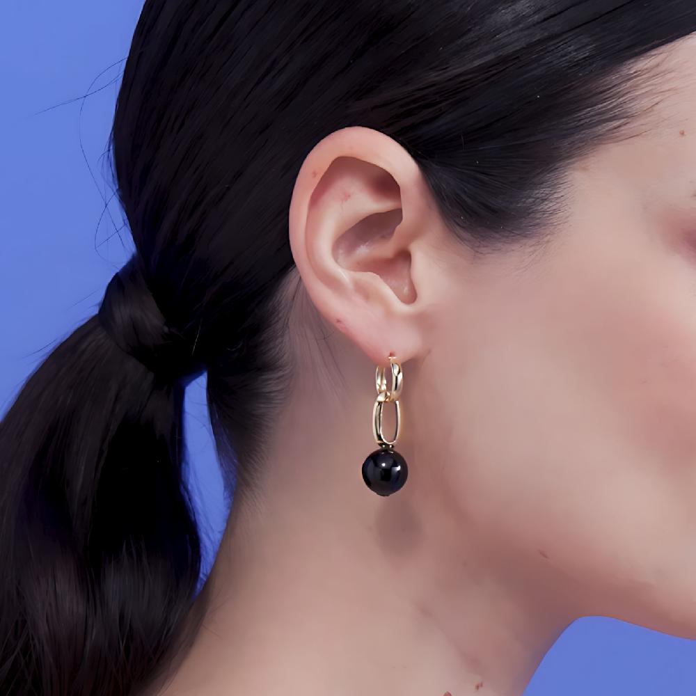 Unoaerre Orecchini con perla nera | UNOAERRE Gioielli Offerta temporanea