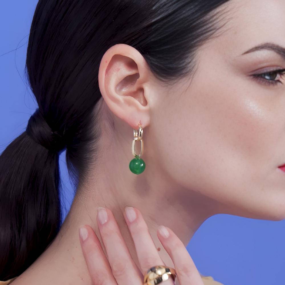 Unoaerre Orecchini con perla verde | UNOAERRE Gioielli Grandi sconti