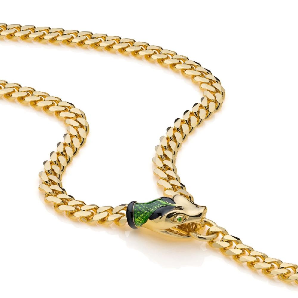 Unoaerre Collana donna grumetta con serpente smaltato | UNOAERRE Gioielli Novità