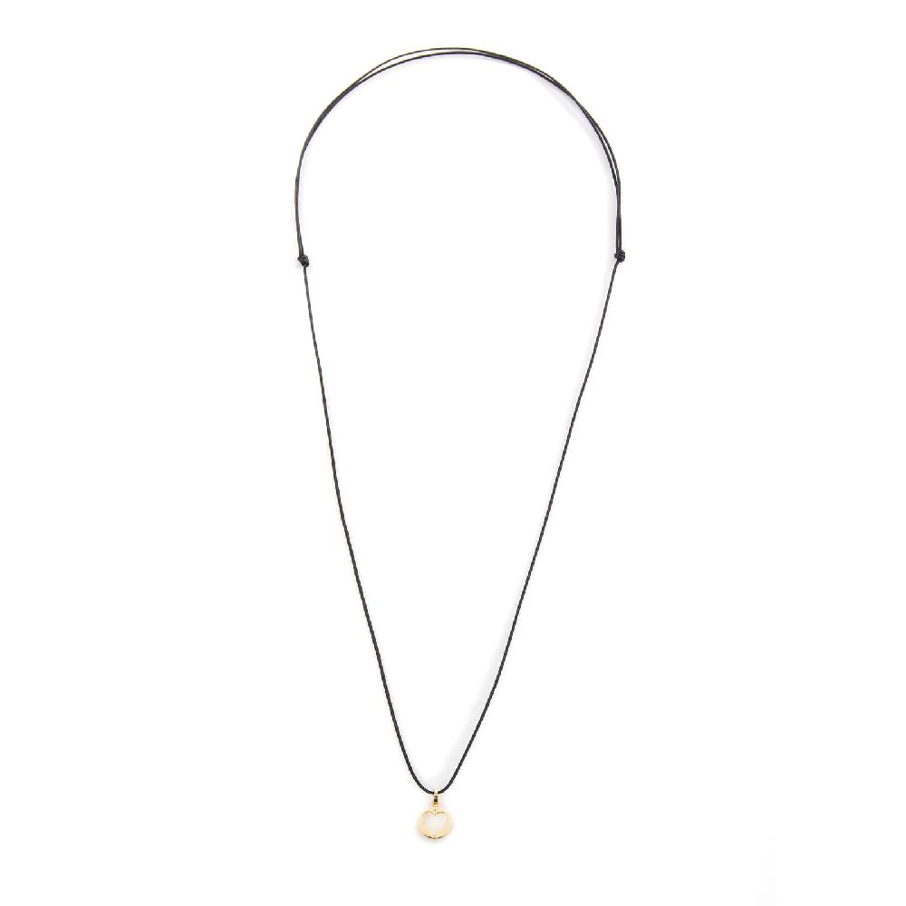 Unoaerre Collana con cordino riciclato e pendente in oro | UNOAERRE Gioielli Convenienza