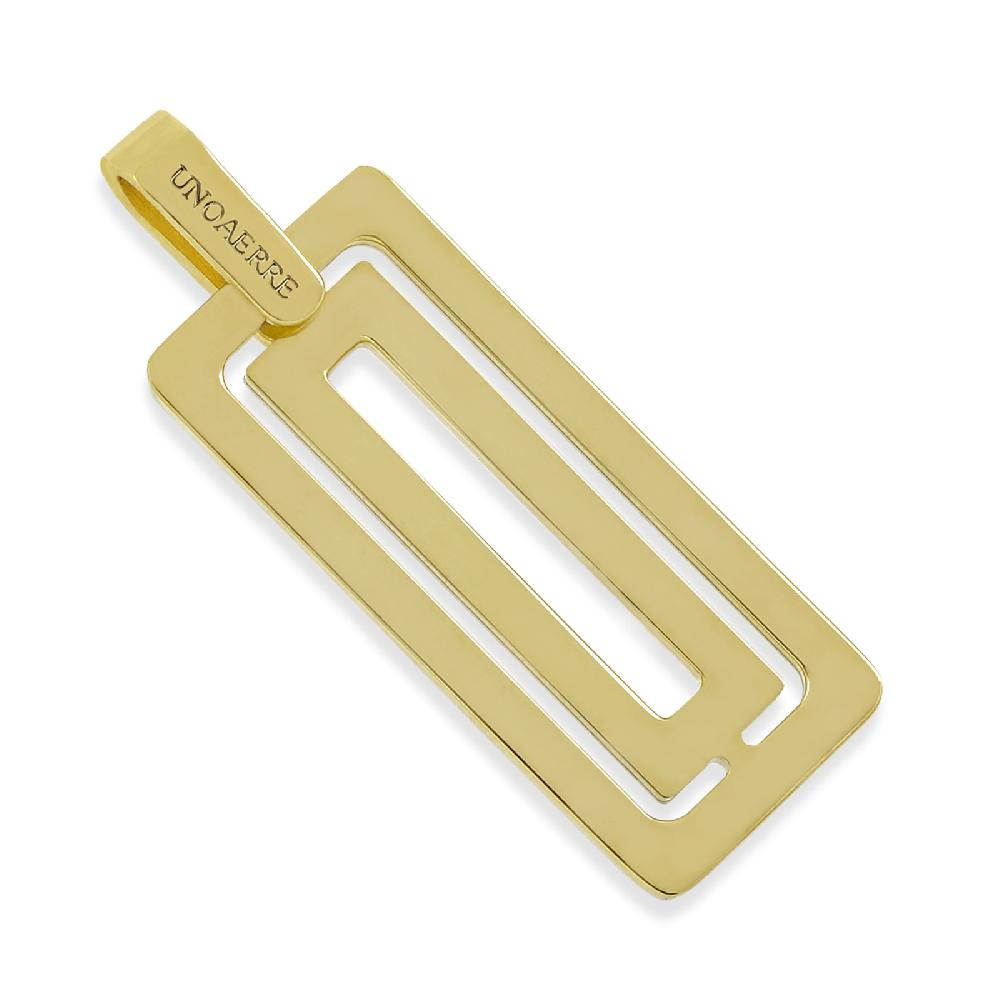 Unoaerre Pendente uomo dorato | UNOAERRE Gioielli