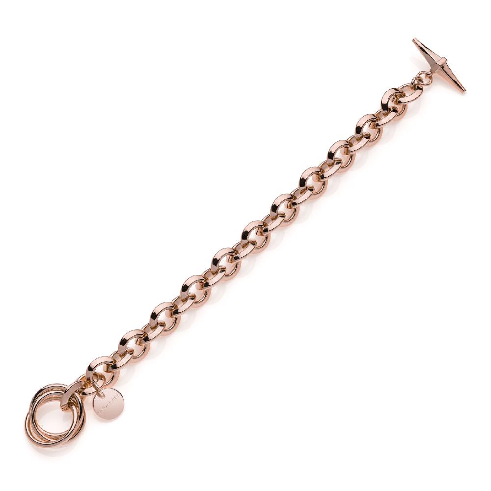 Unoaerre Bracciale donna catena rolò rosa | UNOAERRE Gioielli 2025