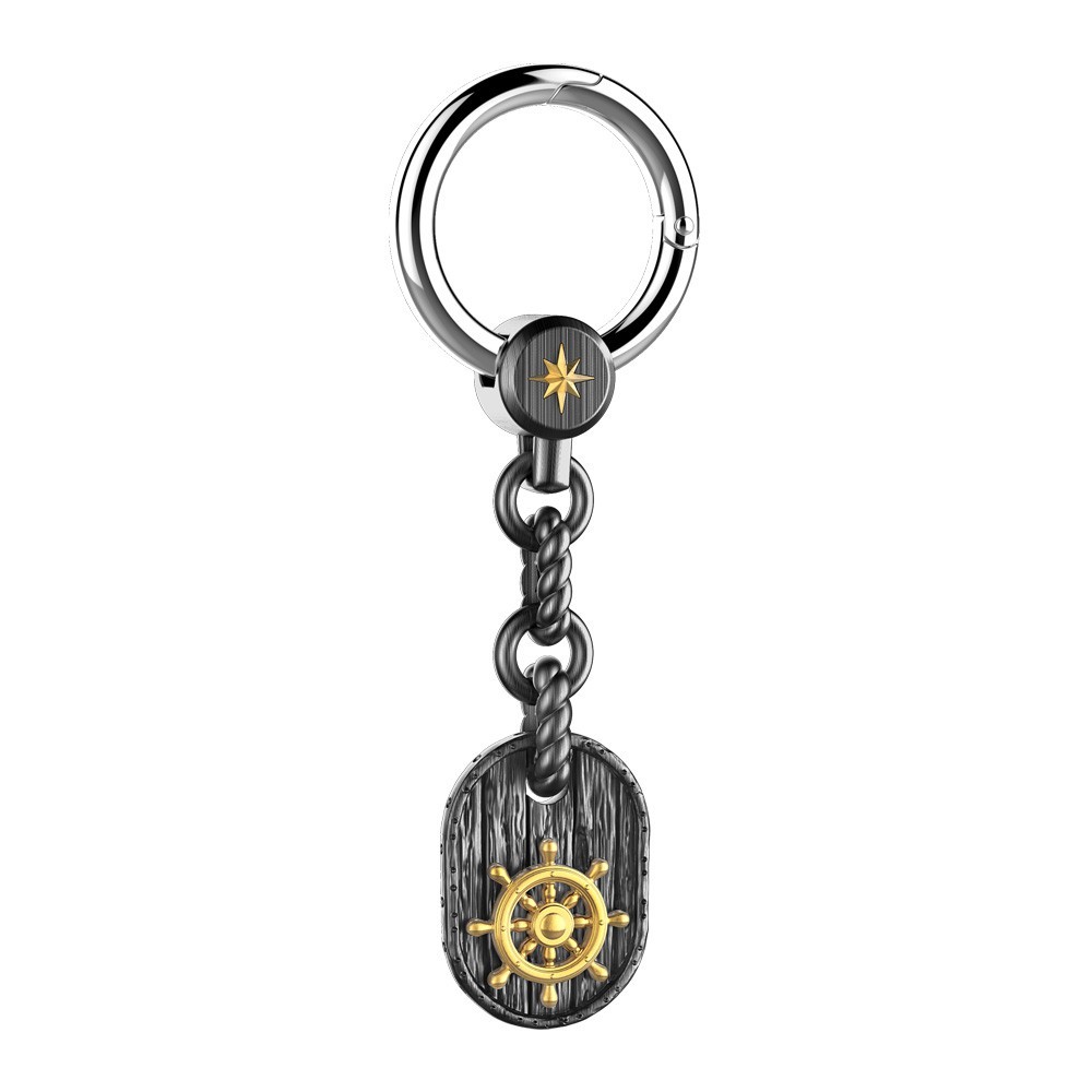 Zancan Portachiavi in argento con timone Online