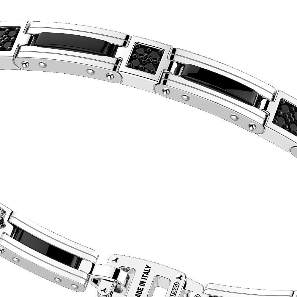 Zancan Bracciale Zancan in argento e ceramica con pietre Promozione