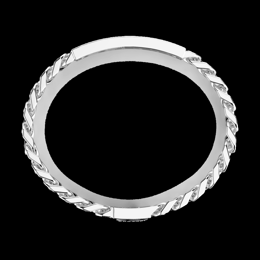 Zancan Bracciale Bugatti groumette in argento 925 con targa centrale Affare Del Giorno