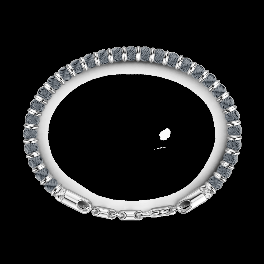 Zancan Bracciale Zancan morbido in argento a sfere Economico