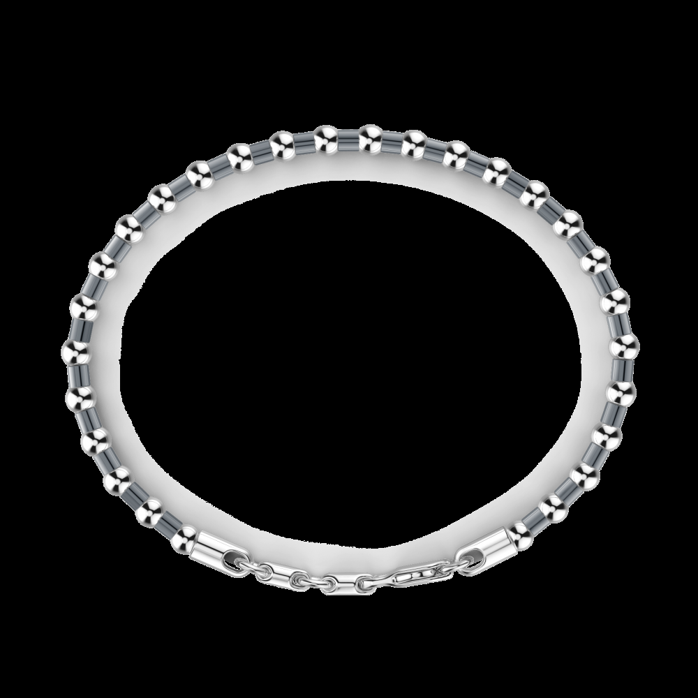 Zancan Bracciale Zancan morbido in argento a sfere I Più Venduti