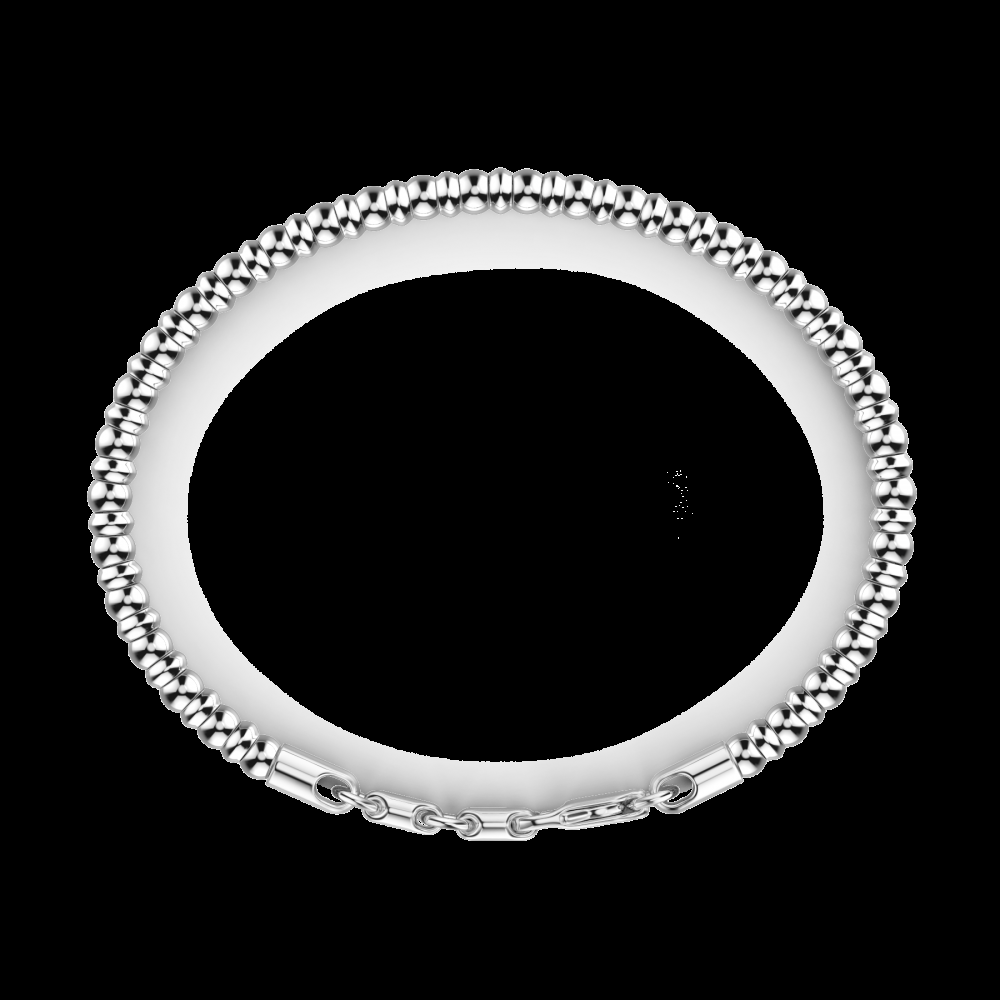 Zancan Bracciale Zancan morbido in argento a sfere Negozio