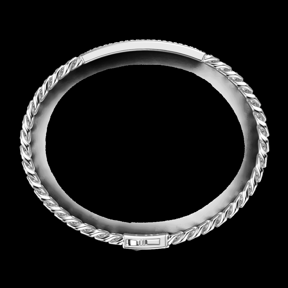 Zancan Bracciale grumetta Zancan in argento con pietre nere Negozi Online