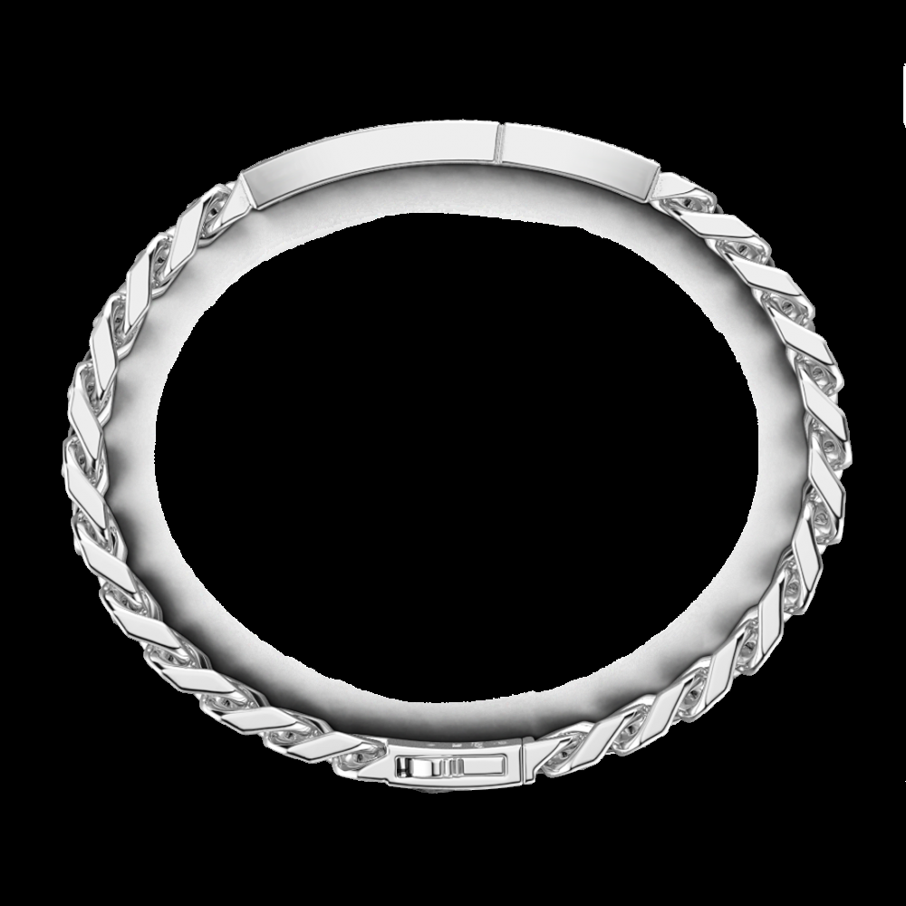 Zancan Bracciale grumetta Zancan in argento con pietre nere Novità