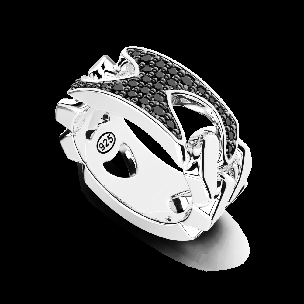 Zancan Anello Zancan in argento e pietre naturali Nuova