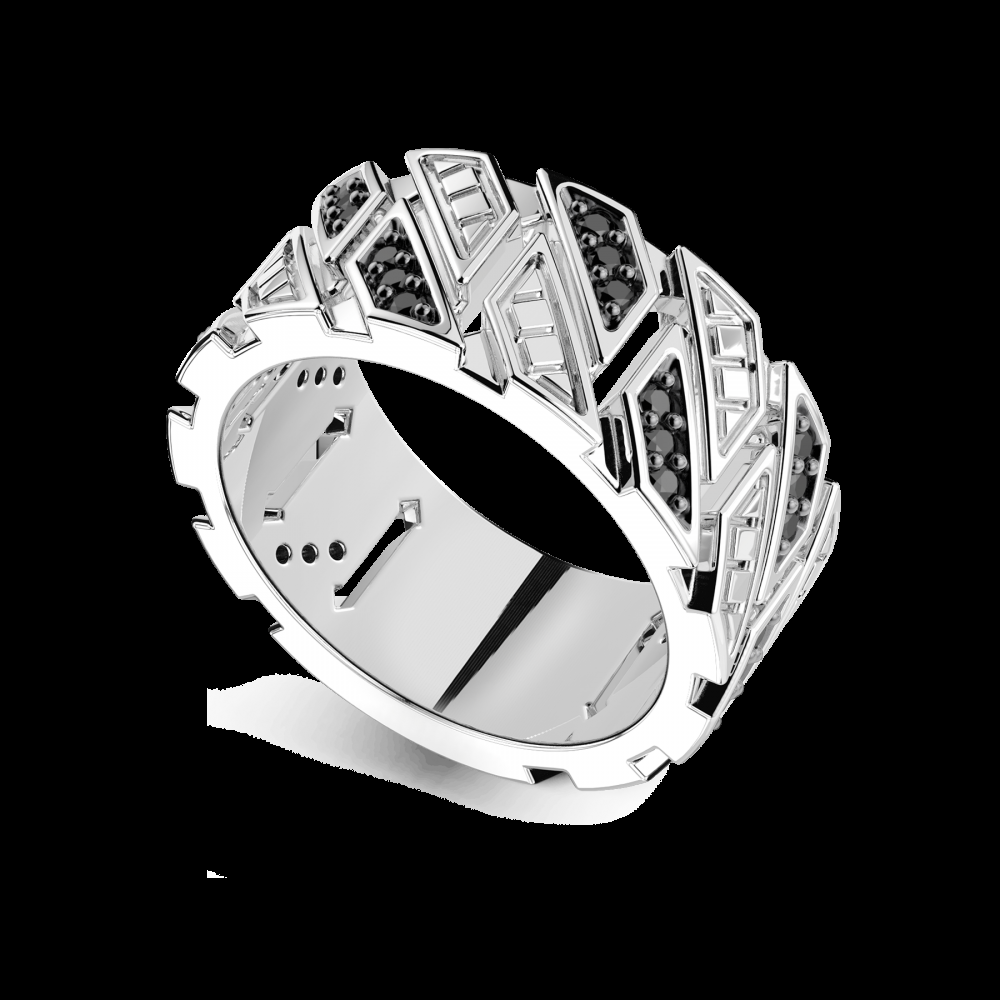 Zancan Anello a fascia Zancan in argento con pietre Vendita