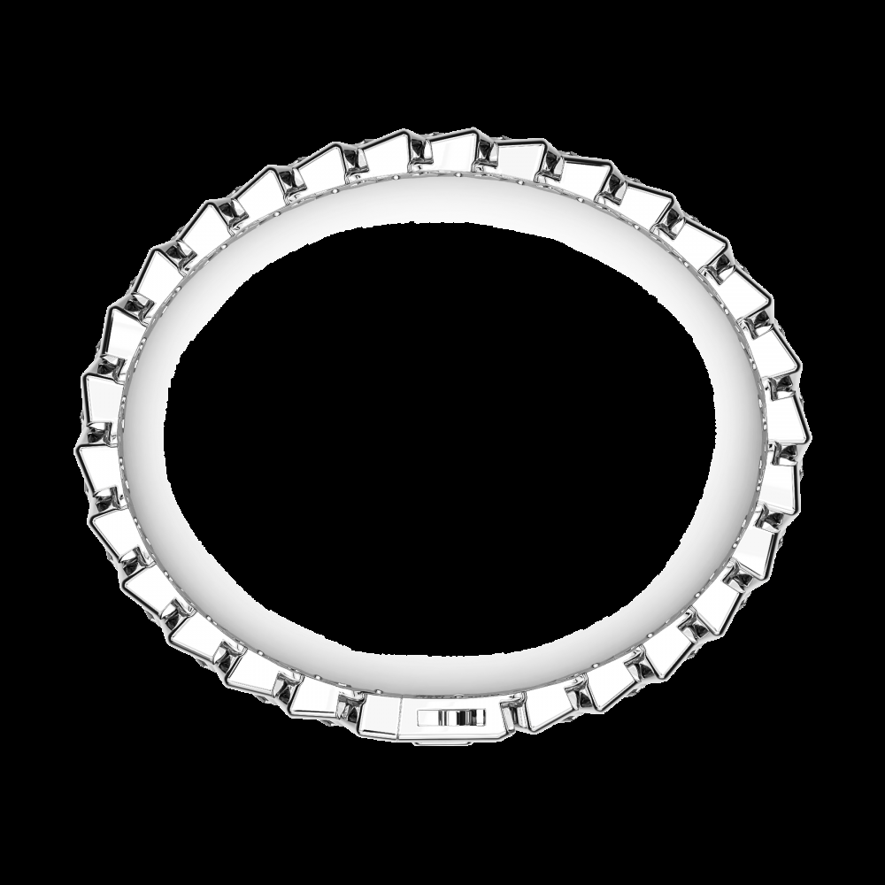 Zancan Bracciale Zancan solo maglia in argento con pietre Pezzi Unici
