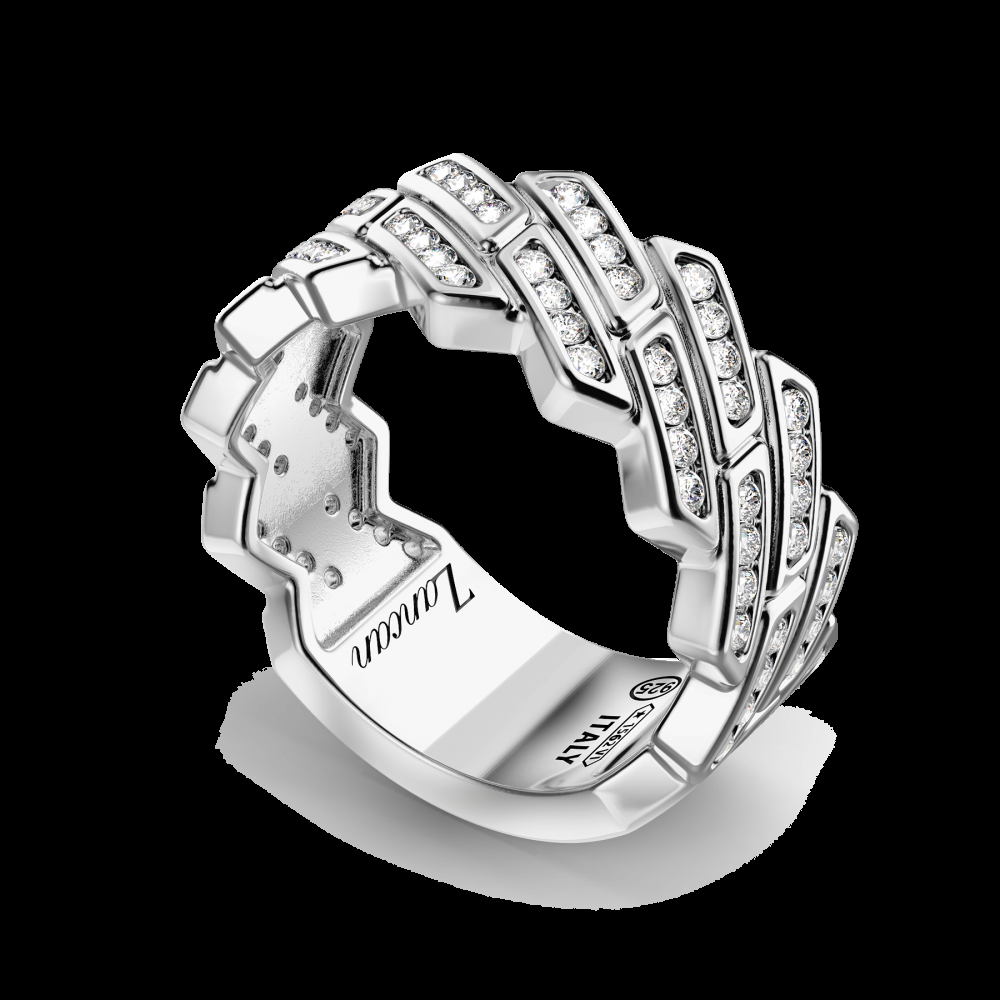 Zancan Anello Zancan in argento a fede con pietre naturali Negozi Online