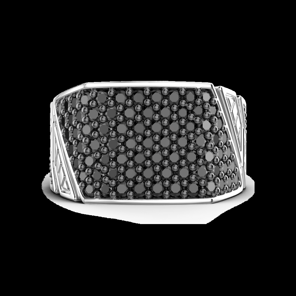 Zancan Anello chevalier Zancan in argento con pietre Promozione Limitata