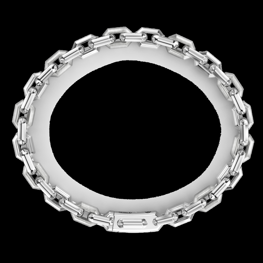 Zancan Bracciale solo maglia Zancan in argento con pietre nere Sottocosto