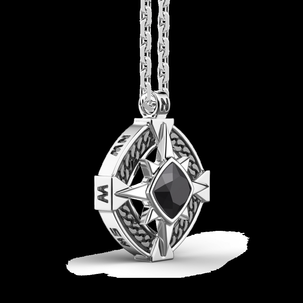 Zancan Collana in argento con onice sul pendente Sconto