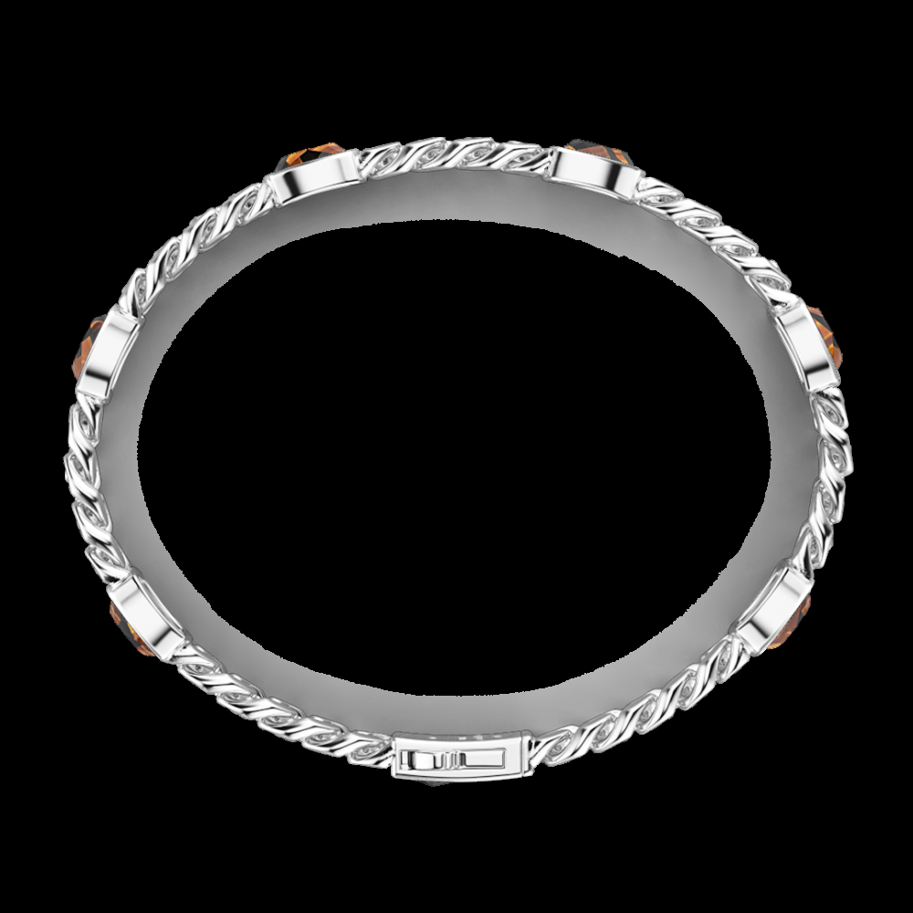 Zancan Bracciale a grumette Zancan in argento con pietre occhio di tigre Nuova