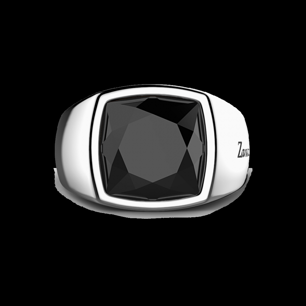 Zancan Anello in argento con grande onice naturale Moda