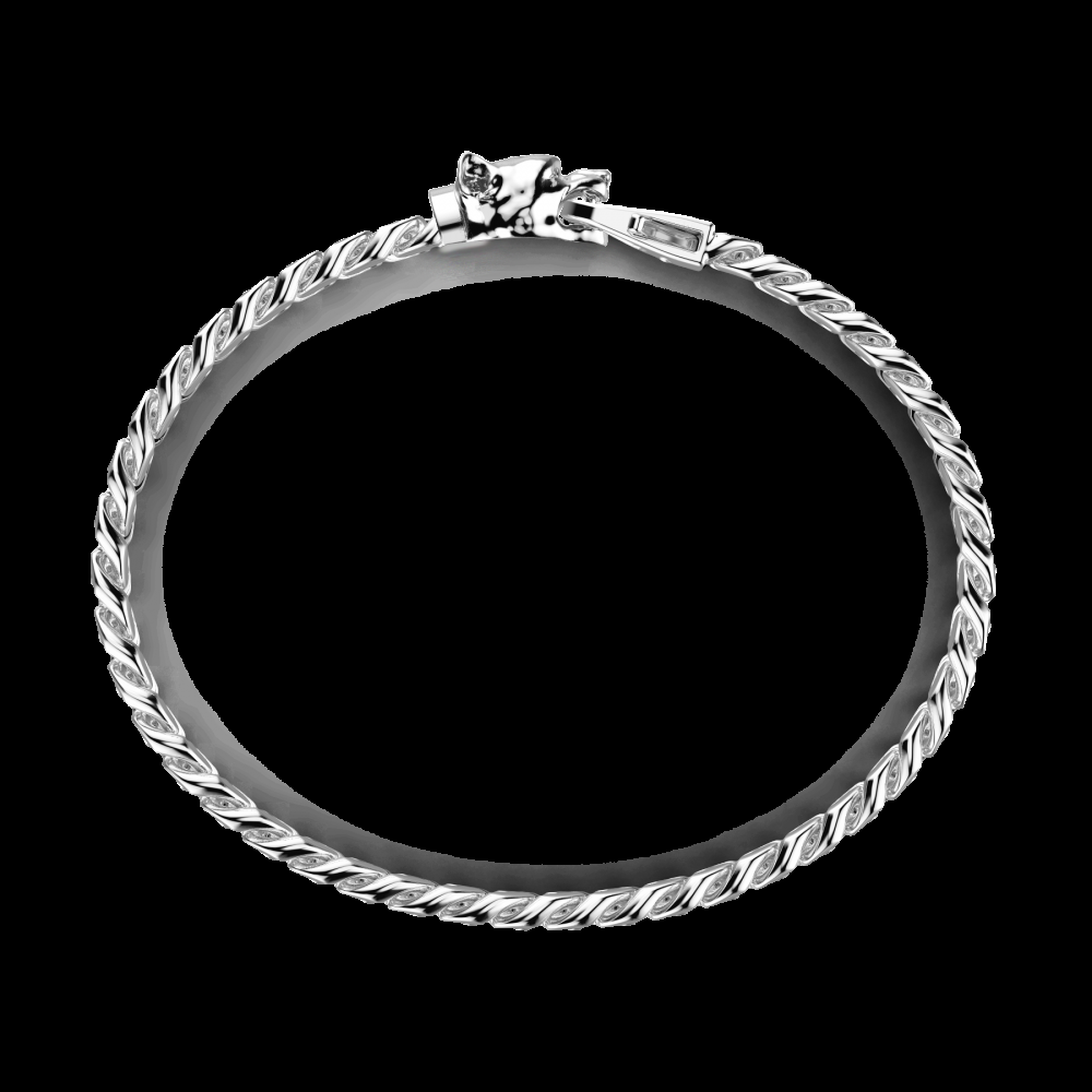 Zancan Bracciale a grumetta Zancan in argento con chiusura a testa di pitbull Soddisfazione Garantita