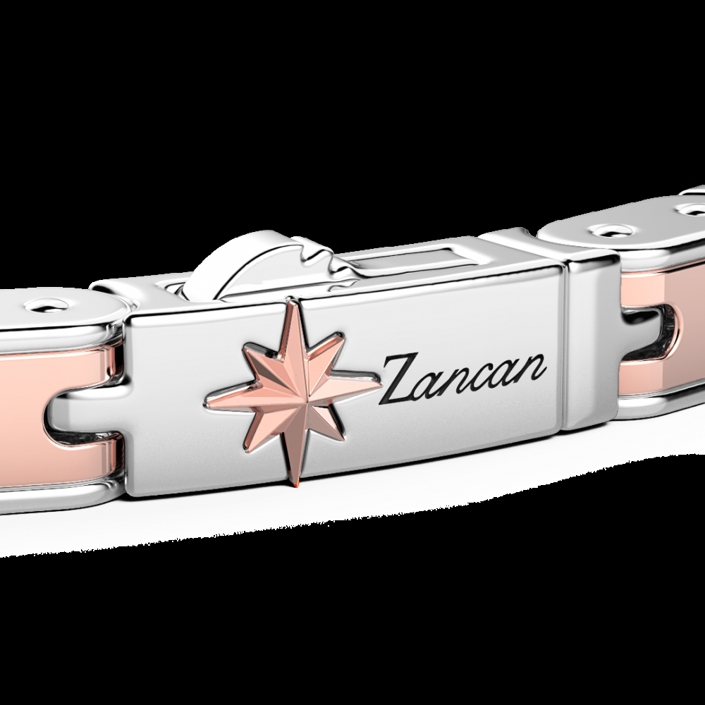 Zancan Bracciale da uomo Zancan in argento e oro rosa Vendite Flash