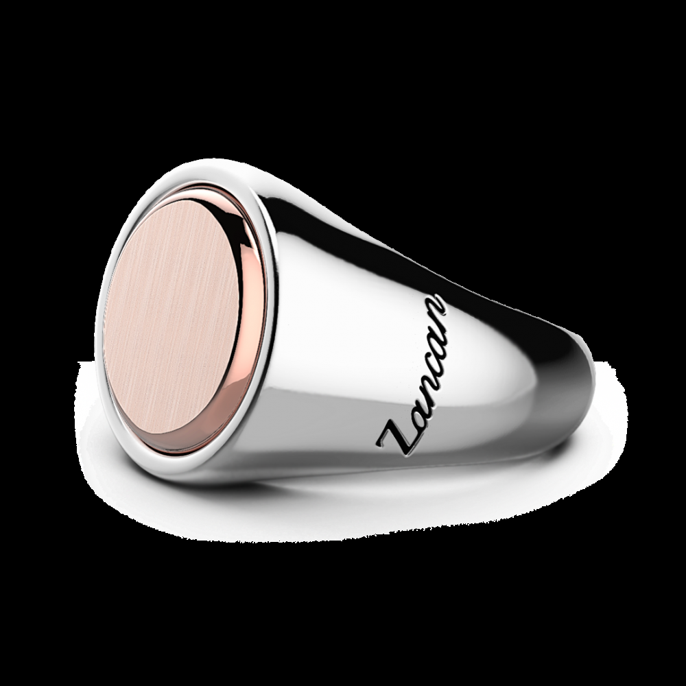Zancan Anello Zancan circolare in argento e oro rosa Moda