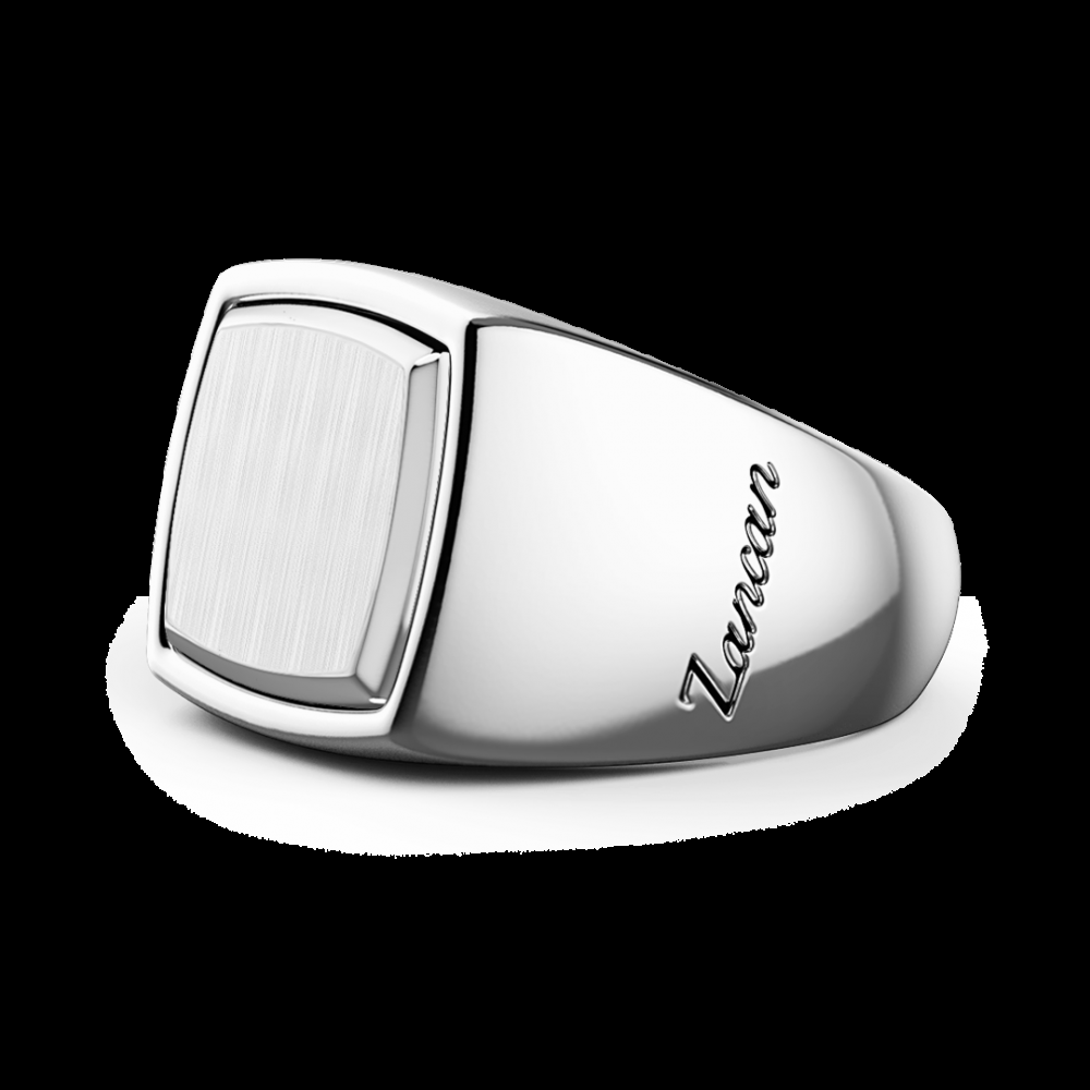 Zancan Anello chavlier Zancan in argento esagonale Soddisfazione Garantita