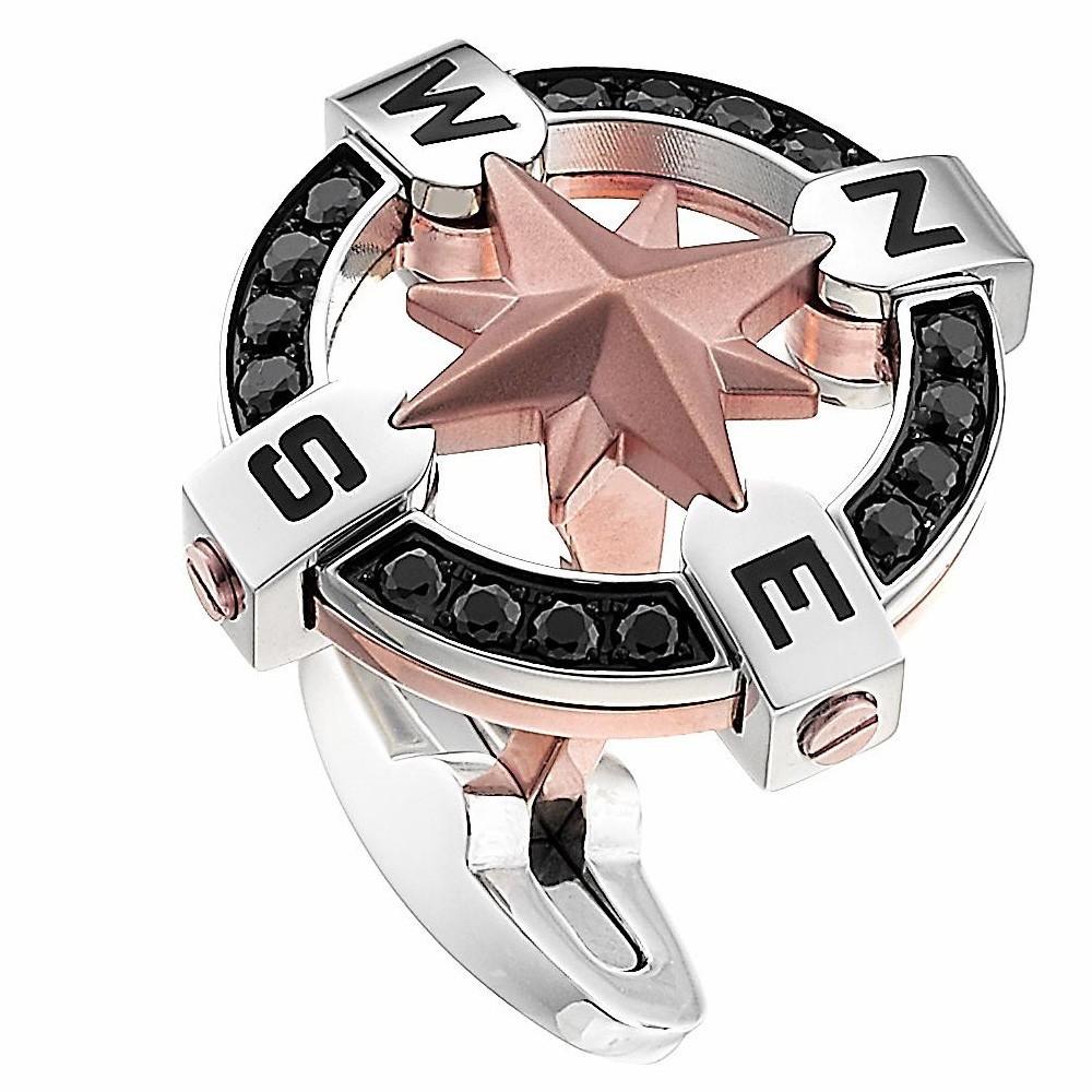 Zancan Gemelli Zancan in acciaio nero con rosa dei venti Fino Al -60%