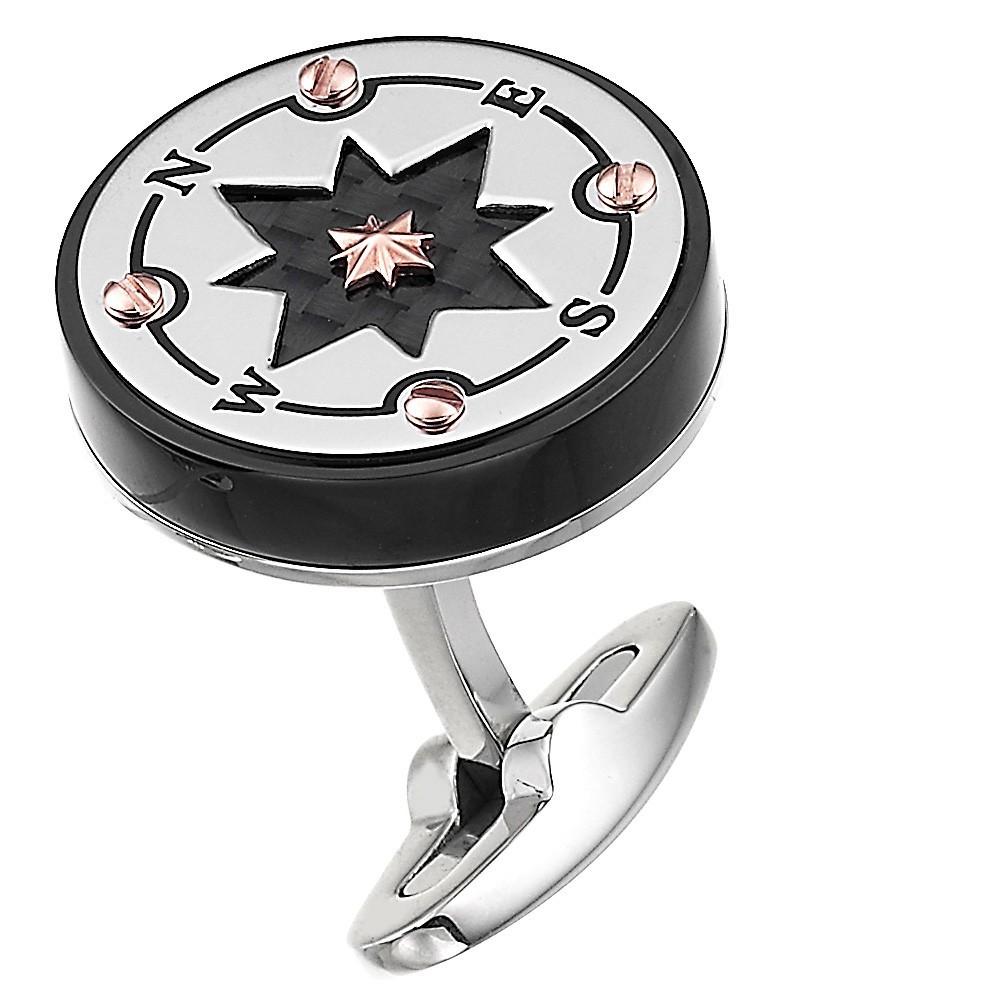 Zancan Gemelli Zancan in acciaio nero con rosa dei venti Saldi