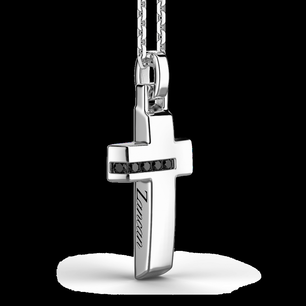 Zancan Collana Zancan in argento con pendente a croce In Linea