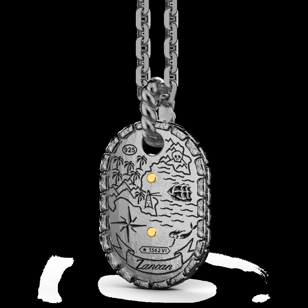 Zancan Collana Zancan in argento brunito con faro Outlet