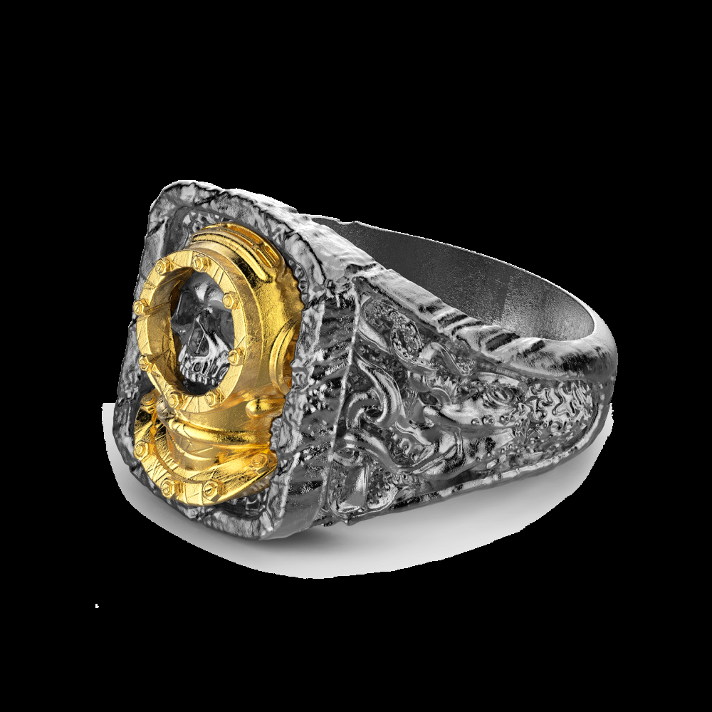 Zancan Anello Zancan in argento brunito con sub Saldi