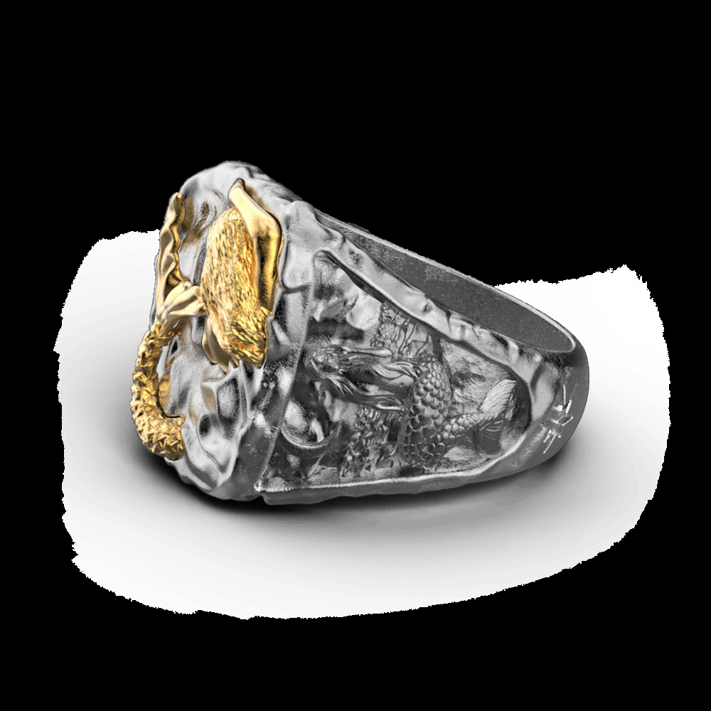 Zancan Anello Zancan in argento brunito con sirena Hotsell