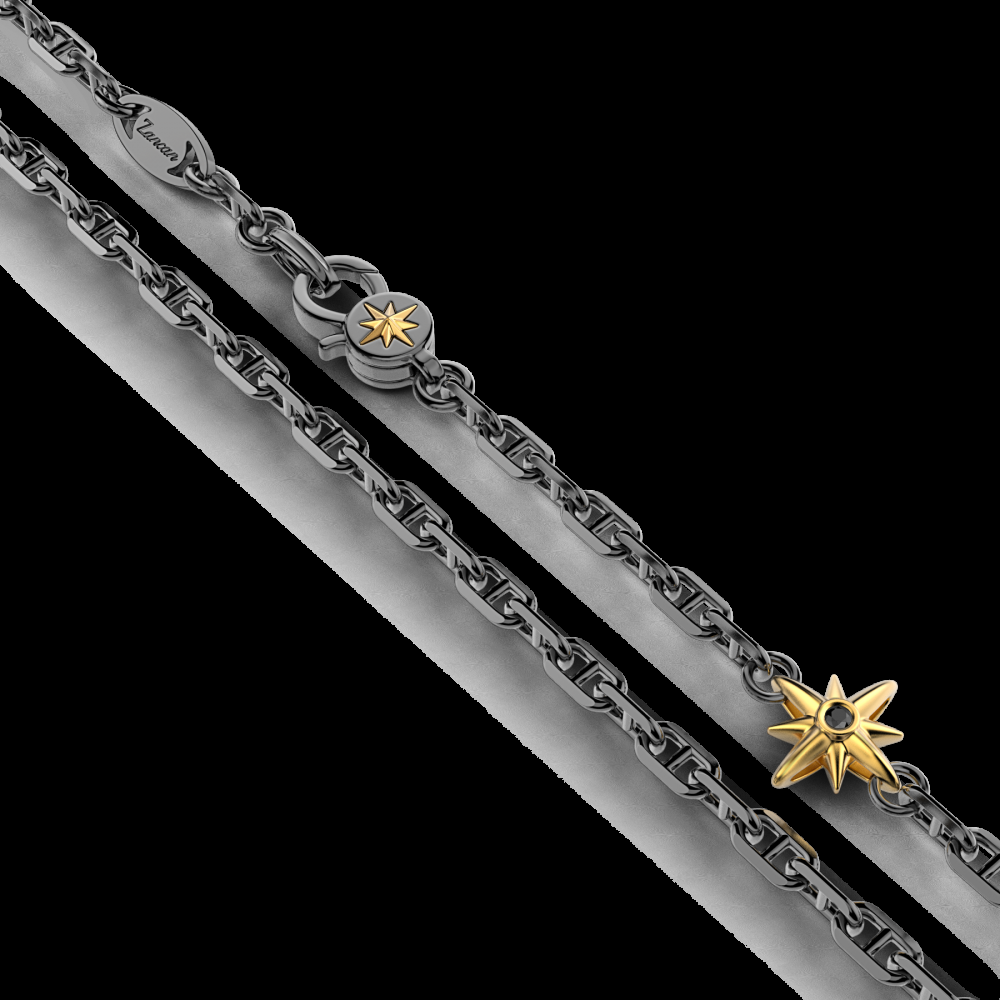 Zancan Collana in argento con rosa dei venti Saldi Di Fabbrica