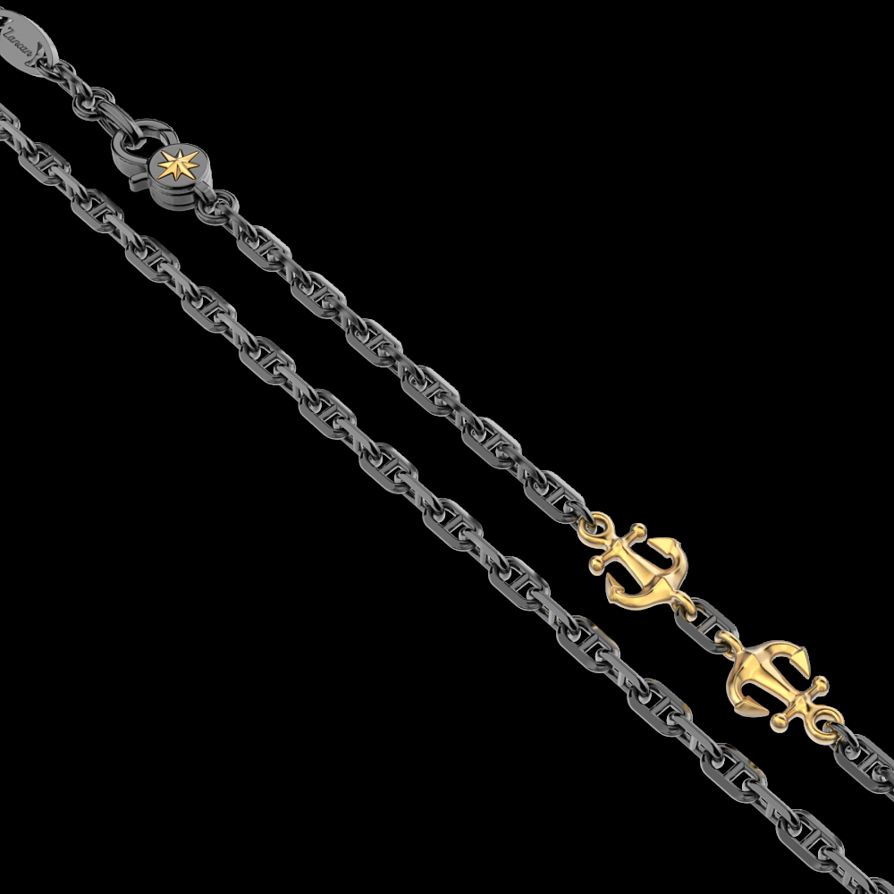 Zancan Collana in argento con ancore Vendite Flash