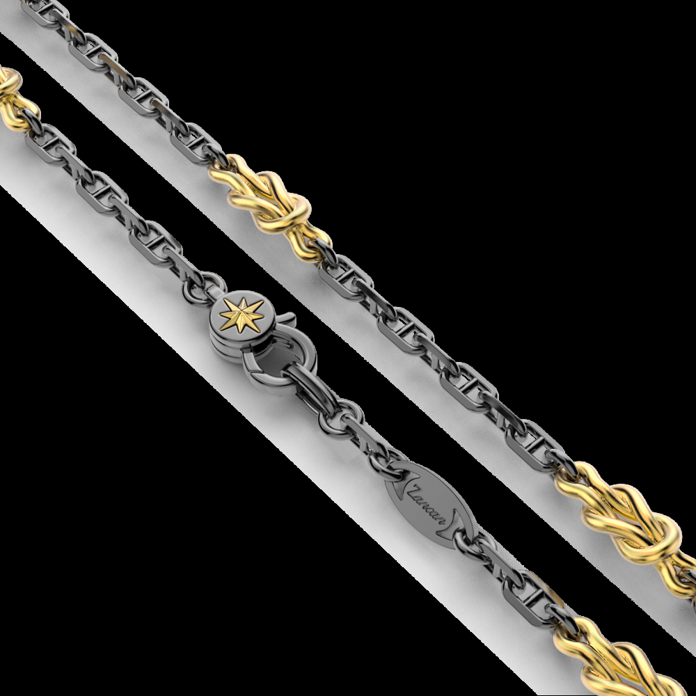 Zancan Collana in argento con nodi marini In Saldo