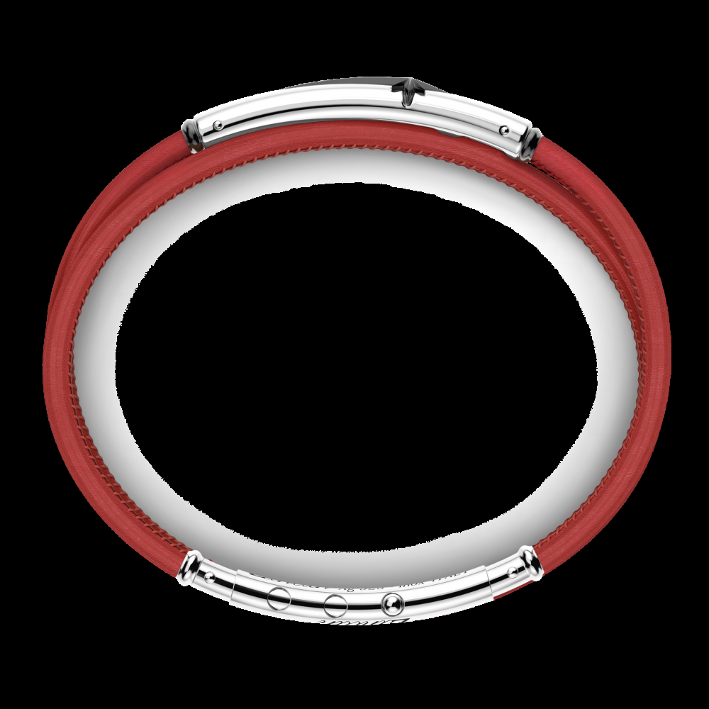 Zancan Bracciale Zancan in pelle naturale con targa in argento Prezzo Ridotto