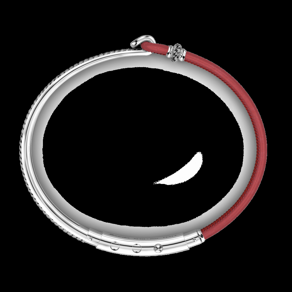 Zancan Bracciale Zancan in argento e pelle naturale Economico