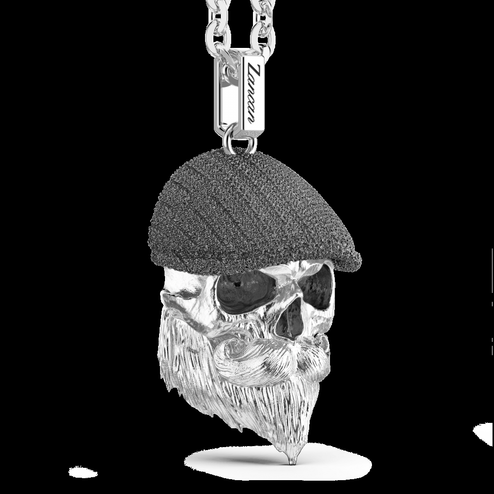 Zancan Collana Zancan in argento con pendente a teschio con coppola Fino Al -60%