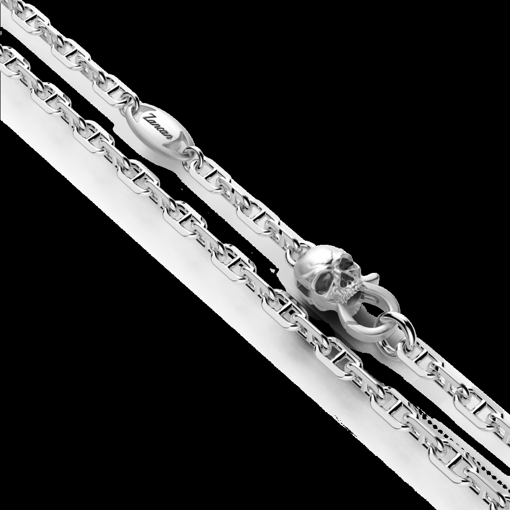 Zancan Collana Zancan in argento con pendente a teschio militare Offerta
