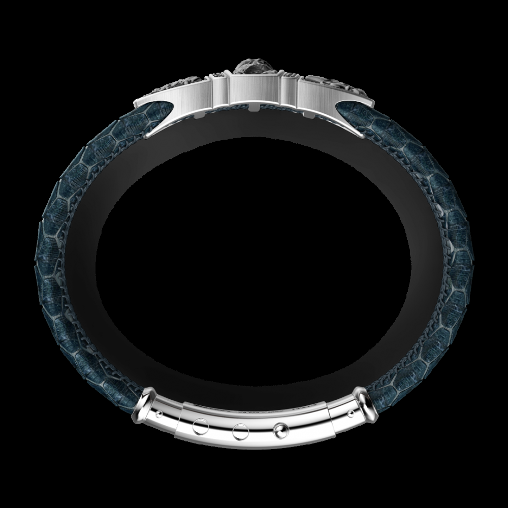 Zancan Bracciale Zancan in pelle con targa e teschio Hotsell