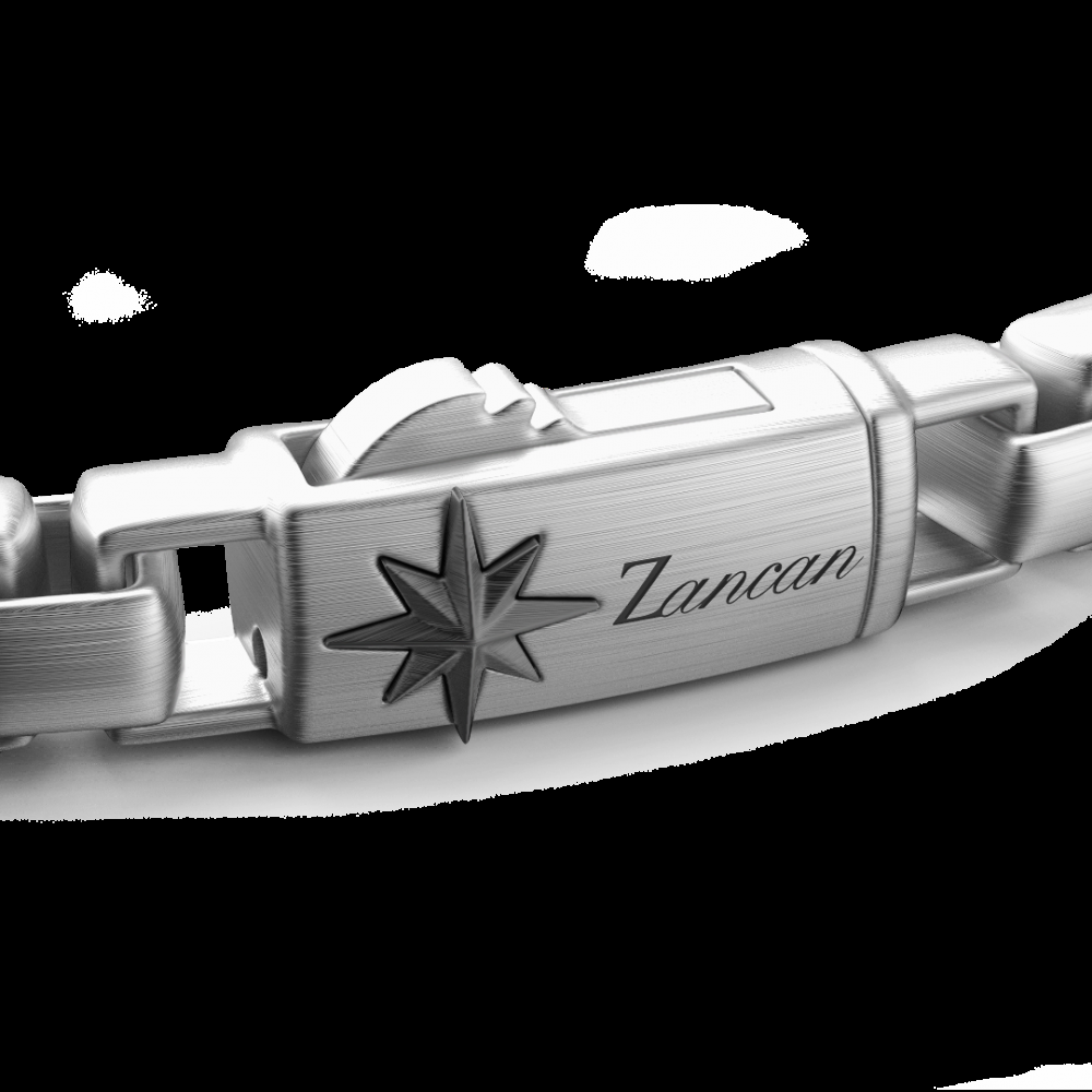 Zancan Bracciale a maglia Zancan in argento con teschi Saldi Di Fabbrica