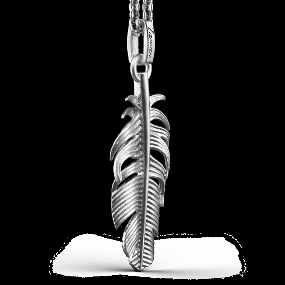 Zancan Collana Zancan in argento con pendente a piuma Italy