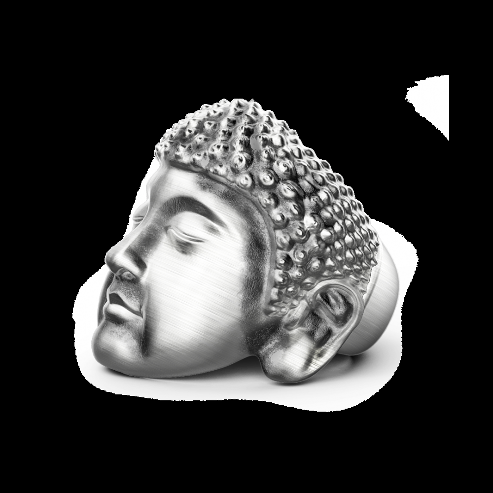 Zancan Anello Zancan Buddha in argento con finitura vintage Acquista Ora