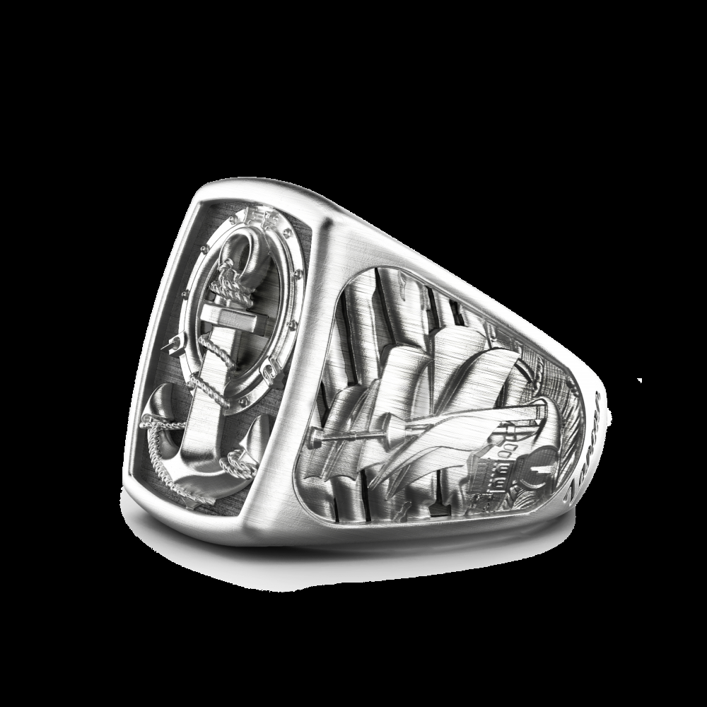 Zancan Anello Zancan in argento con ancora Affare Del Giorno