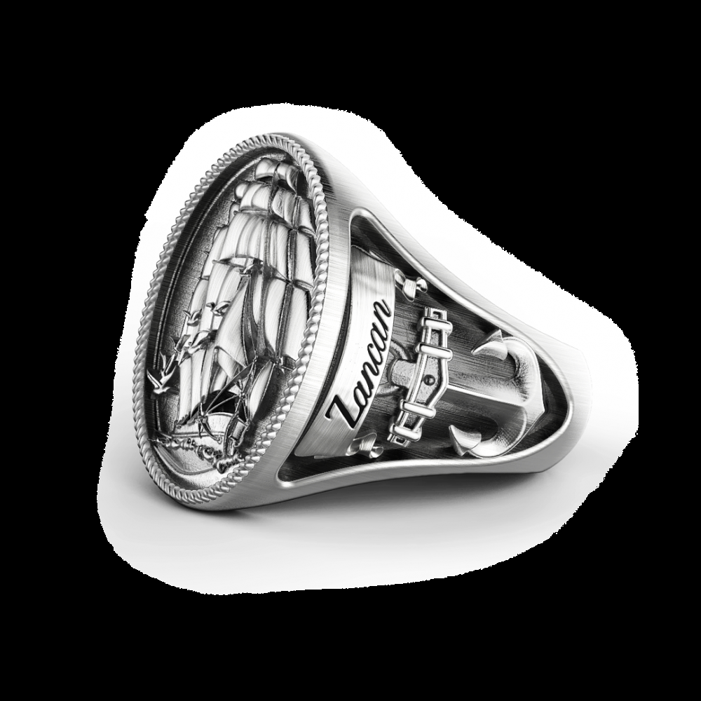 Zancan Anello Zancan in argento con finitura vintage Prezzo Ridotto