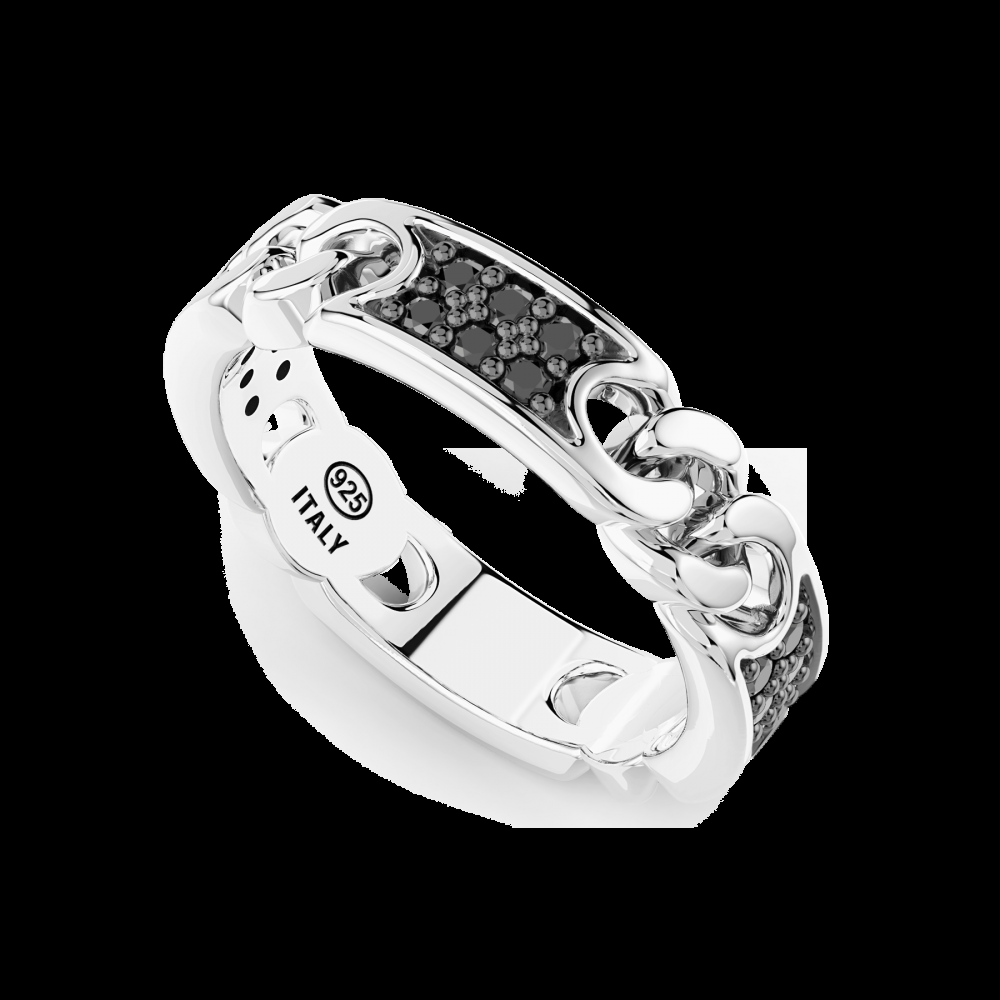 Zancan Anello Zancan in argento con groumette e pietre naturali I Più Venduti