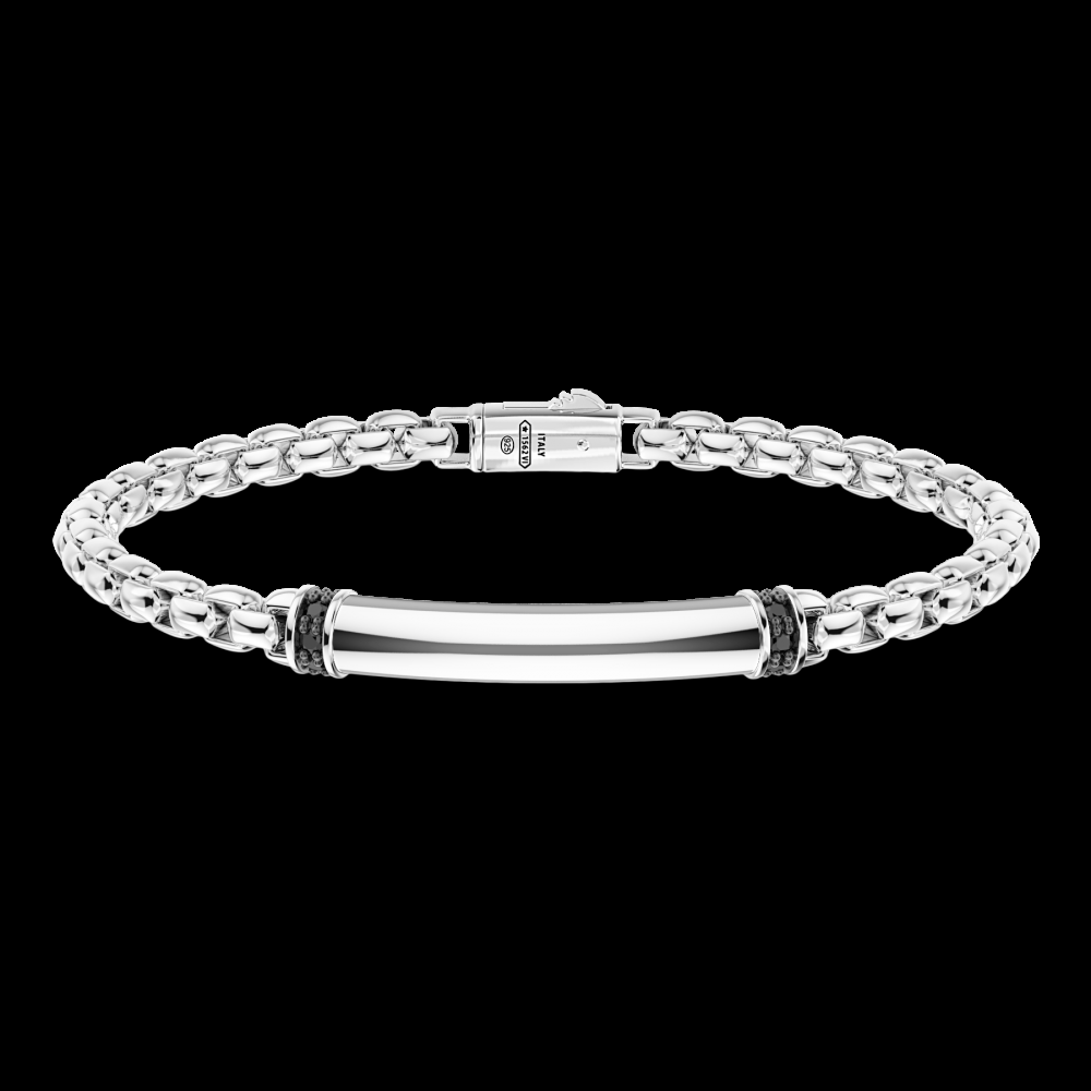 Zancan Bracciale Zancan in argento con targa centrale Vendite Flash